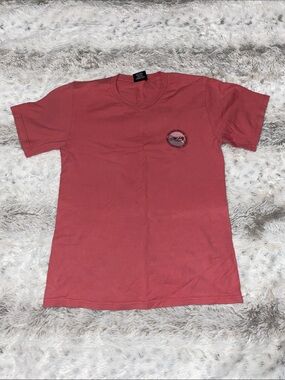 Stussy Coral Short Sleeve Crewneck Tee with Chest Logo